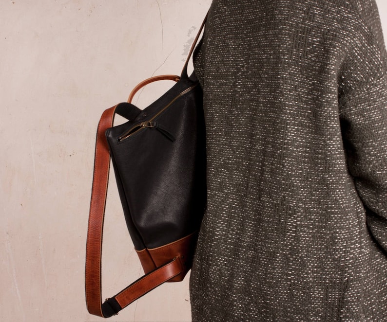 Leather backpack women backpack purse backpacks leather Etsy