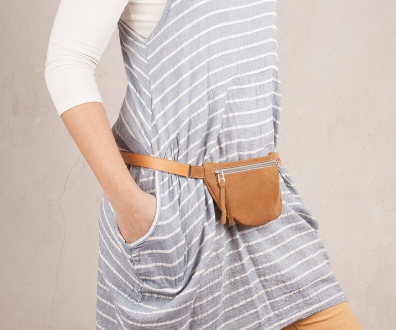 Women FANNY PACKS Brown Leather Fanny Pack Brown Waist Bag Etsy