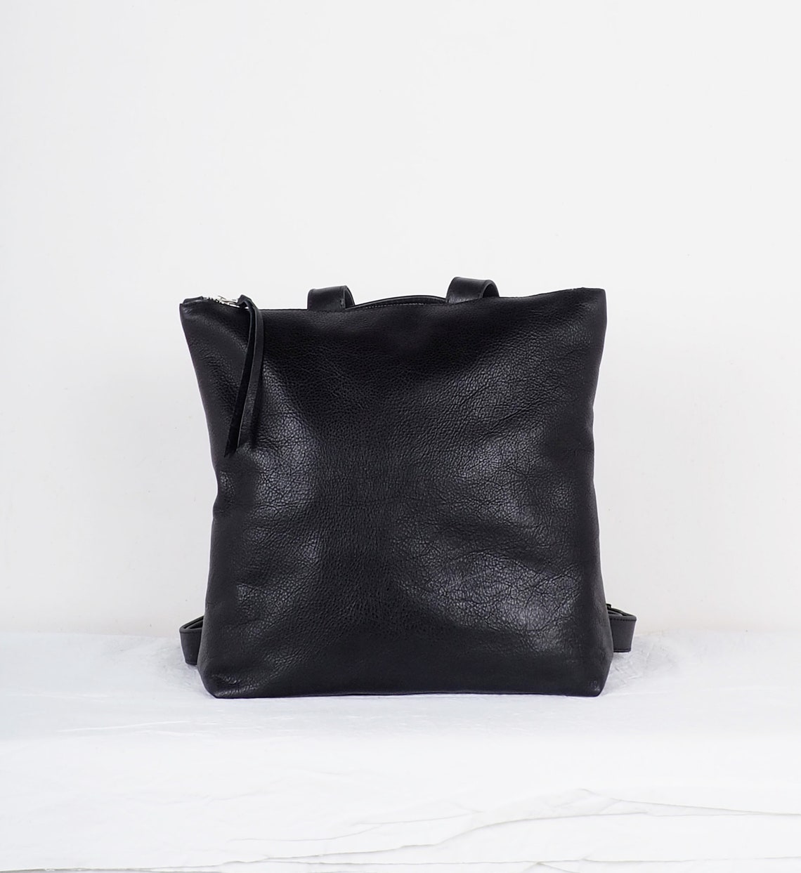 Black Leather Women Backpack Purse Women Gift Laptop Women Etsy