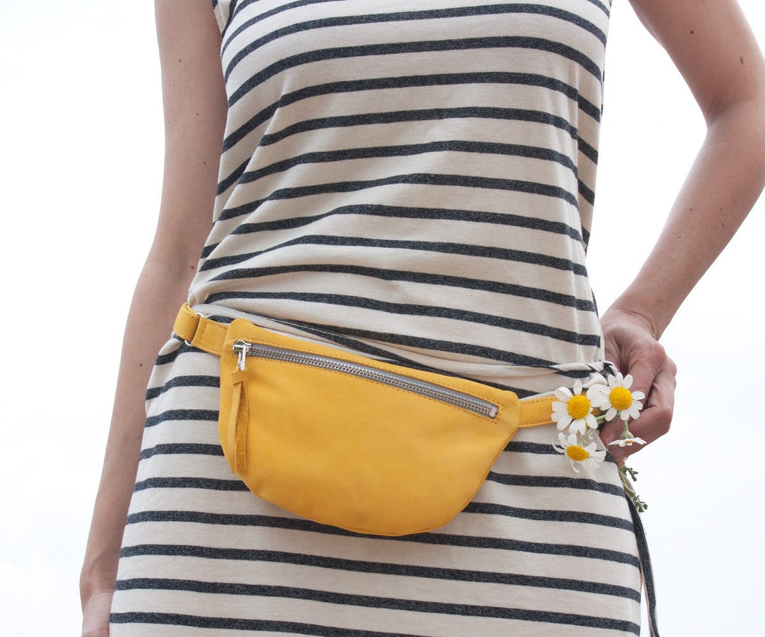 Small Leather Fanny Pack, Women Waist Bag, Small Fanny Pack