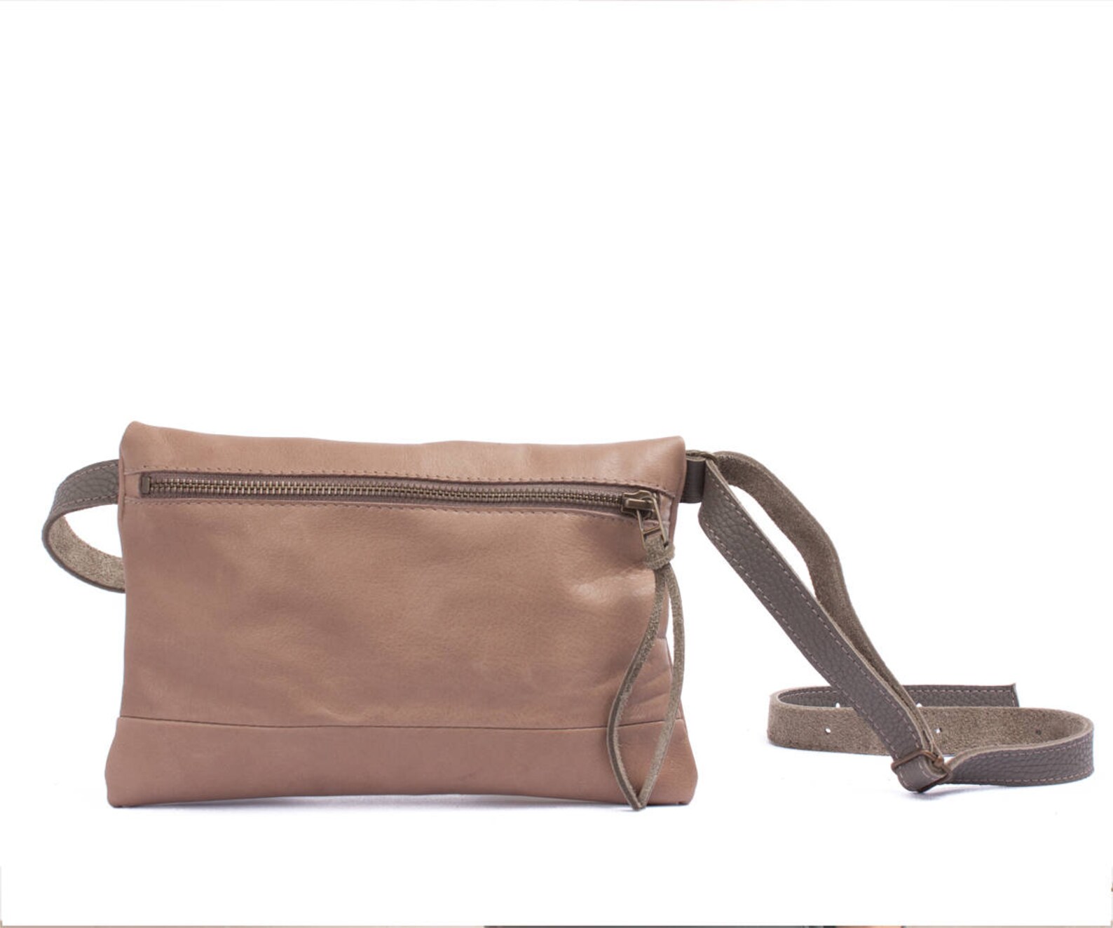 Brown Leather Fanny Pack Women Pouch Leather Waist Bag Etsy