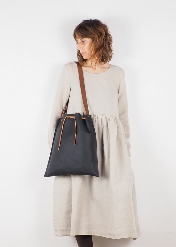 Sustainable leather handbags sales