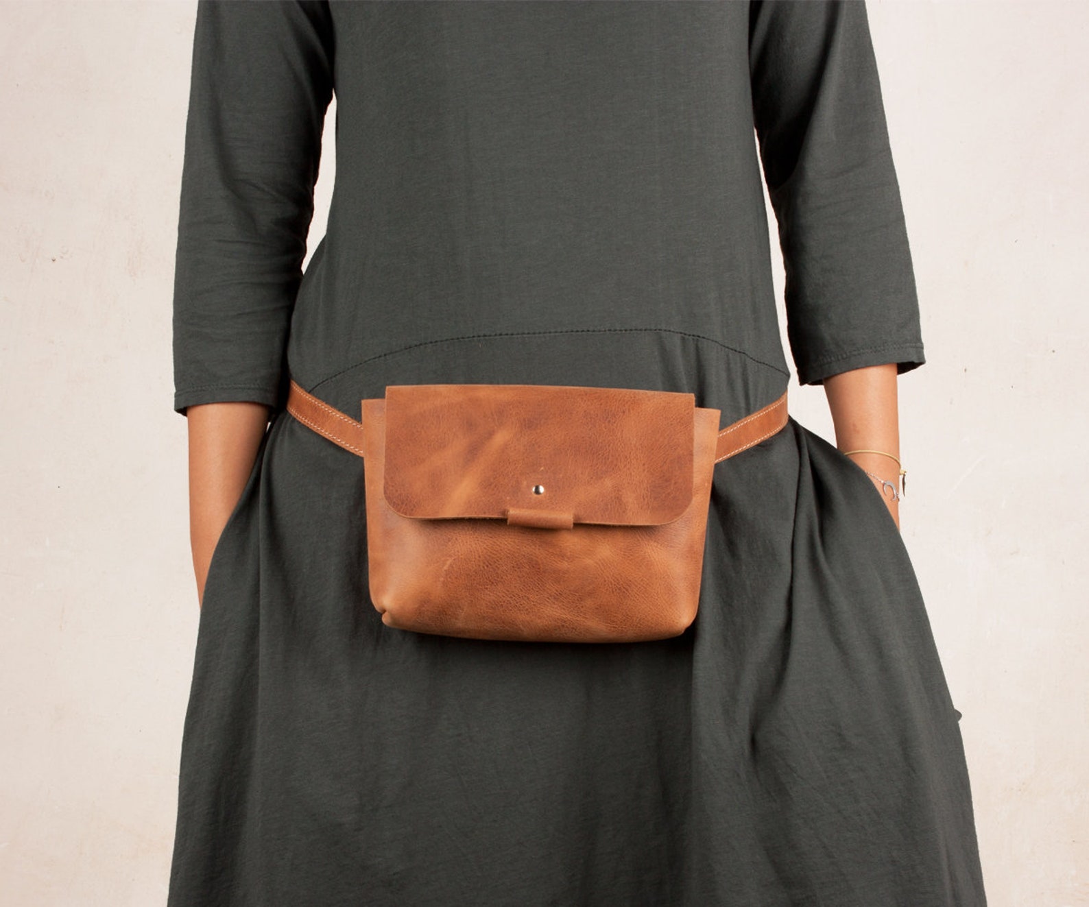 Brown Belt Bag Women Belt Bag Leather Bum Bag Leather Fanny Etsy