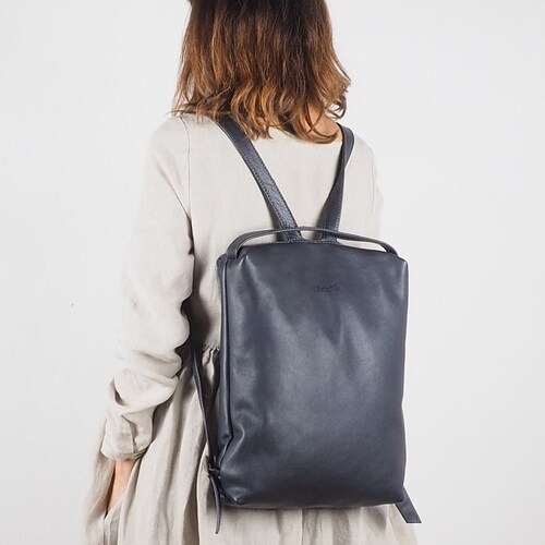 brando leather backpack Black Leather Brosnan Crossbody Bag