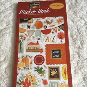 Carta Bella Sticker Book - Hello Autumn - 16 Pages - NEW