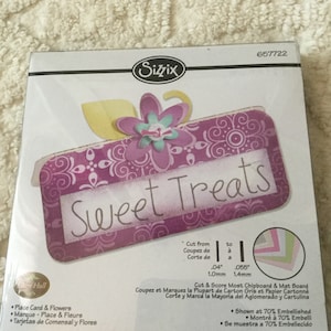Sizzix Place Card and Flowers Die - New and Unused!