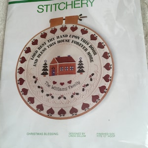 Sunset Stitchery Kit - Christmas Blessing - Christmas - VINTAGE