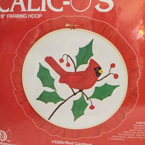 Designs For the Needle Applique Calicos Stitch Kit - Christmas - NIP - VINTAGE