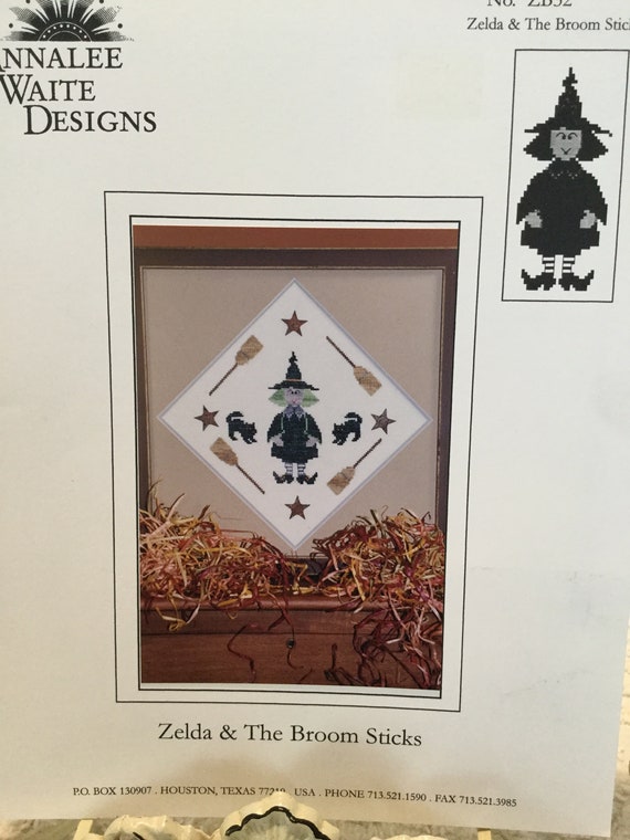Zelda & the Broomsticks Counted Cross Stitch Pattern Etsy