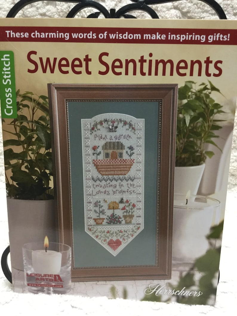 Sweet Sentiments Counted Cross Stitch Pattern Booklet