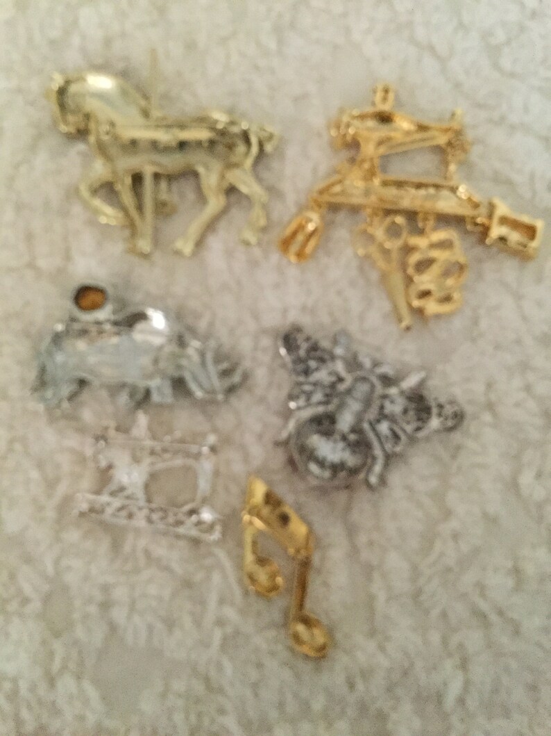 Mixed BroochPin Lot 6 Pieces NICE!