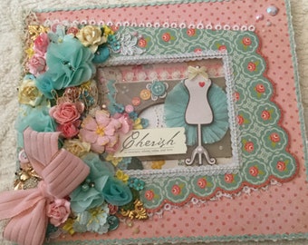 Handcrafted Shabby Chic Altered Frame - Shadow Box - OOAK - Free Shipping!