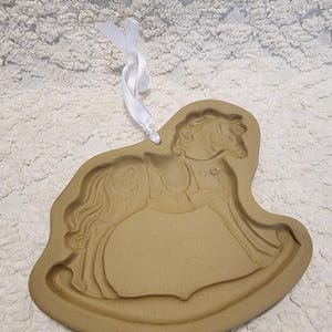 Brown Bag Cookie Art Cookie Mold - Rocking Horse - Vintage