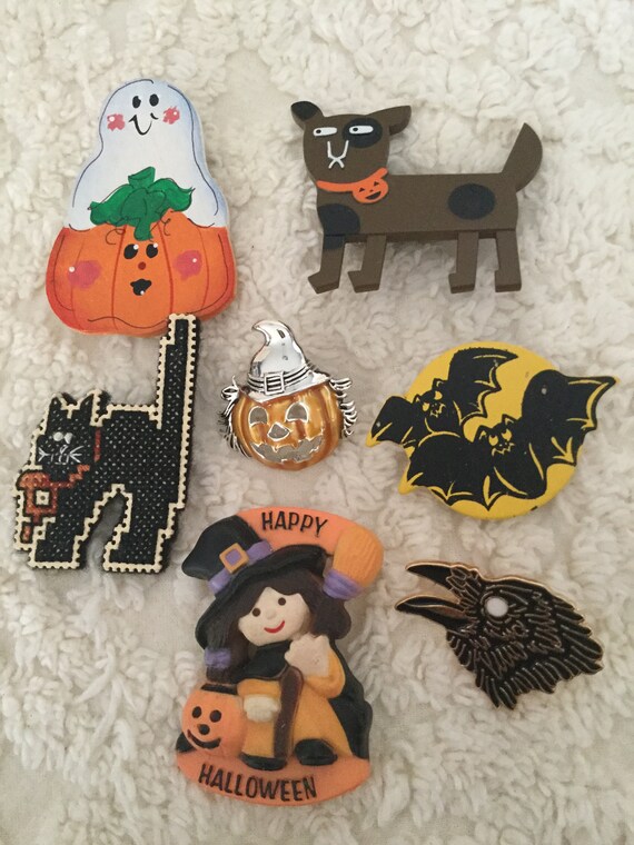 Halloween Mixed Lot Brooches/Pins - 7 Pieces