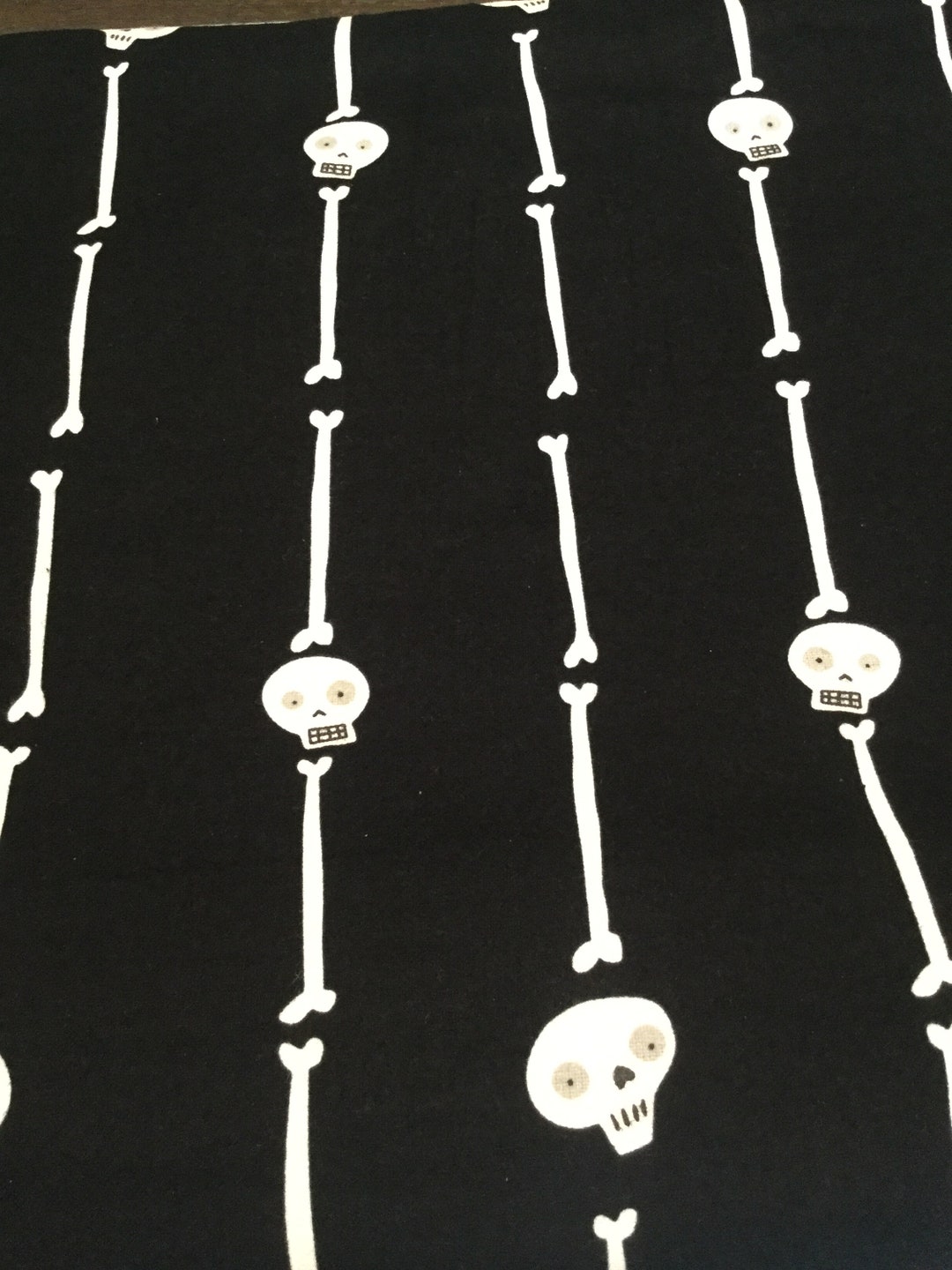 Super Cute Skeleton Flannel Fabric GLOWS in the Dark BTY - Etsy