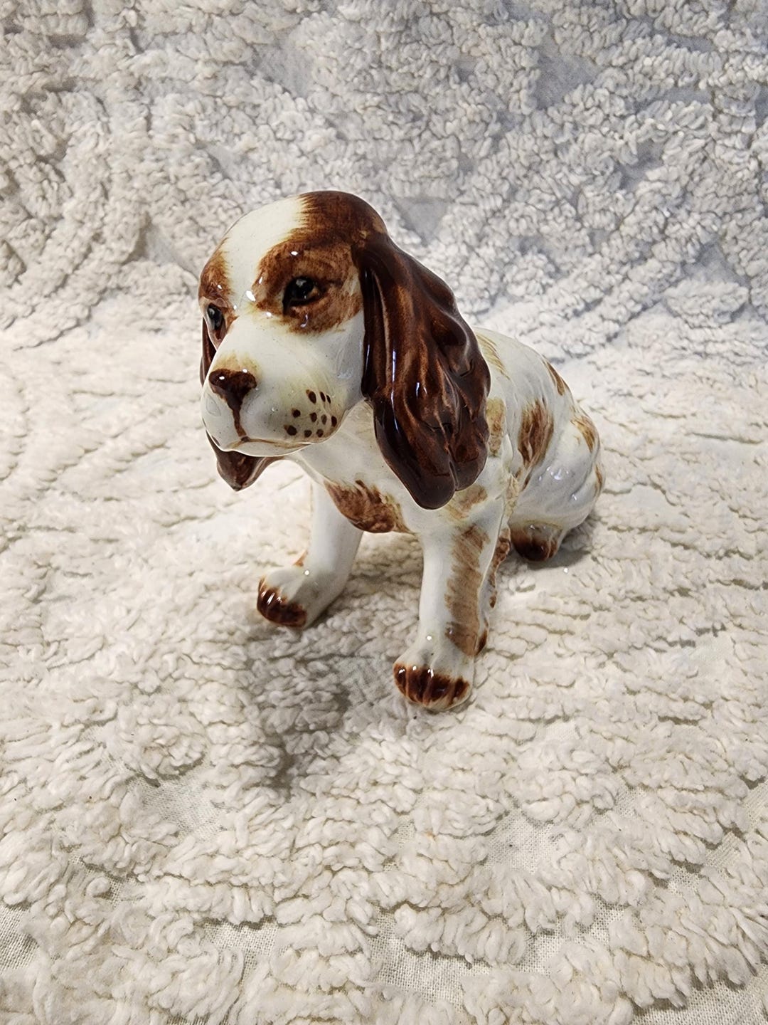 Adorable Ceramic Spaniel Dog Figurine - Collectible - Vintage - Pre ...