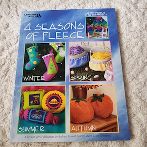 4 Seasons of Fleece Project Book - Leisure Arts - Softcover - DIY