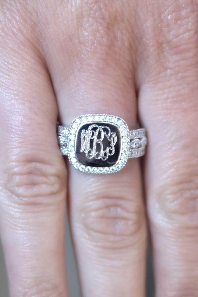 Buy Quod Monogram Bead Ring Online