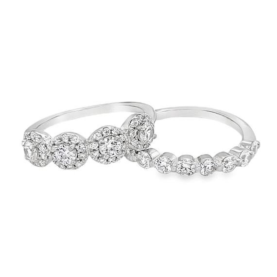 Anello A Fascia In Argento E Zirconi - Ottaviano Vintage - Foto 10