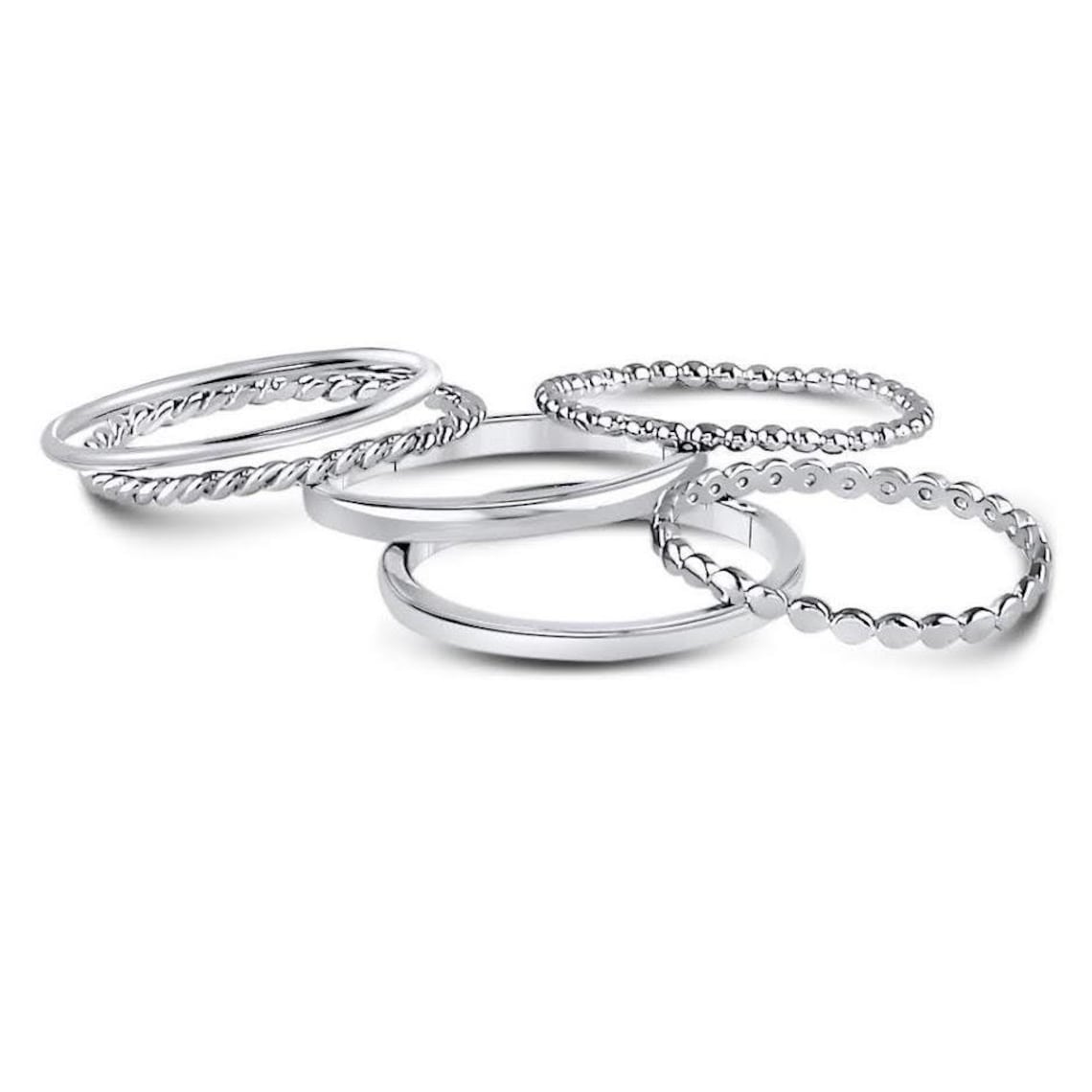 Sterling Silver Stackable Rings Stackable Ring Sets 925 Etsy