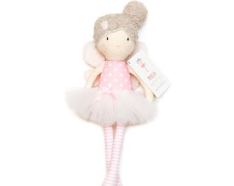 Rag Doll, Fairy Doll, Cloth Doll, Baby Girl Gift, Handmade baby doll