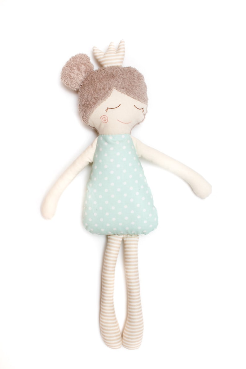 Rag Doll Sleeping Princess stuffed toy or nursery decor READY | Etsy