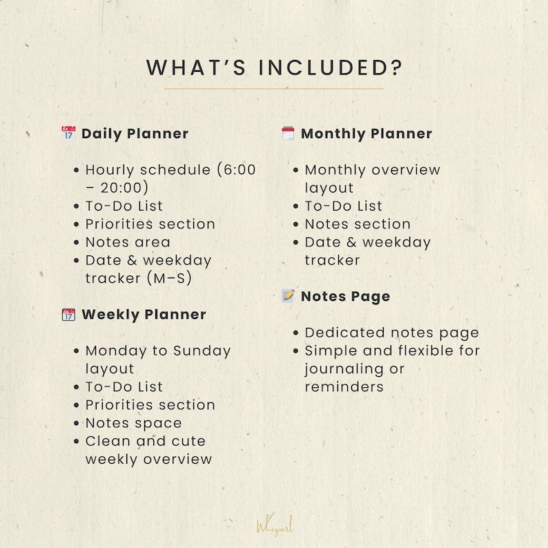 Kawaii Daily, Weekly & Monthly Planner Set | Cute Pastel Pages | A4-A6 ...