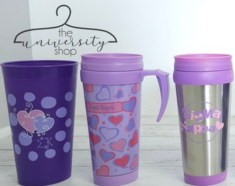 Sigma Kappa Cups | Sigma Kappa Tumbler | SK Gift | Sorority Gift | Sigma Kappa Sewn Letters | Sorority Cup | Sorority Tumbler | SK Gift