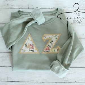 Delta Zeta | Delta Zeta Sweatshirt | Sorority Big Little Gift | Sorority Family Shirt | DZ Gift| Delta Zeta Letters | Dee Zee | DZ | Sage