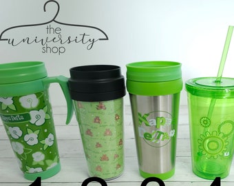 Kappa Delta Cups | Kappa Delta Tumbler | GFB Gift | Sorority Gift | Kappa Delta Sewn Letters | Sorority Cup | Sorority Tumbler | KD Gift