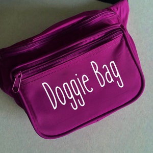 Purple Doggie Bag Walking Bag Design - Customizable Fanny Pack