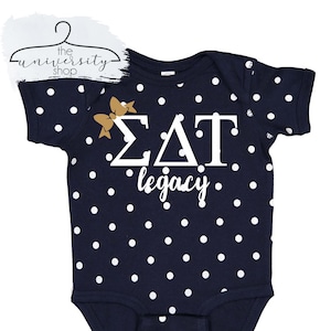 Sigma Delta Tau Legacy Outfit | SDT | Sorority Legacy | Greek Legacy | Sigma Delta Tau Legacy | Future Sigma Delta Tau | SDT Baby Outfit