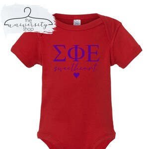 Sigma Phi Epsilon | Fraternity Bodysuit | Fraternity Baby Outfit | Sweetheart | Sigma Phi Epsilon Sweetheart | Frat Sweetheart | Frat Legacy