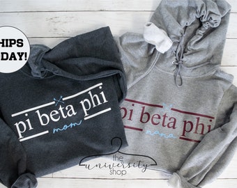 Pi Beta Phi | Pi Phi | Pi Beta Phi Sewn Letters | Pi Beta Phi Sweatshirt | Pi Phi Sweatshirt | Sorority Mom | Sorority Sweatshirt | Frat Mom