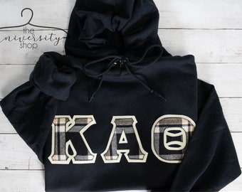 Kappa Alpha Theta | Sorority Sewn Letters | Greek Sewn Letters | Sorority Family Shirt | Kappa Alpha Theta Gift | Greek Gift | KAT