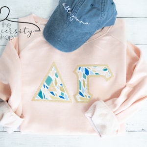 Delta Gamma | Delta Gamma Sweatshirt | Sorority Big Little Gift | Sorority Family Shirt | Delta Gamma Gift| Delta Gamma Letters | Blush