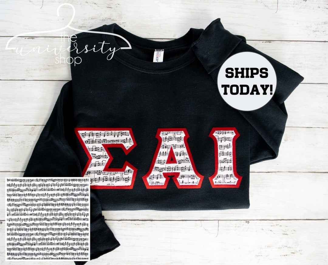 Sigma Alpha Iota Sorority Sewn Letters Sigma Alpha Iota Letters