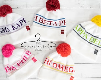 Sorority Beanies Pi Beta Phi Kappa Delta Chi Omega Sigma