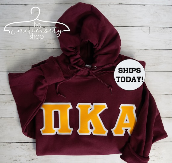 Pi Kappa Alpha Hoodie PIKE Fraternity Gift Fraternity Hood Pi