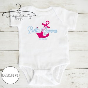 Delta Gamma Legacy Outfit | DG | Sorority Legacy | Greek Legacy | Delta Gamma Legacy | Future Delta Gamma | DG Bodysuit | Sorority Gift