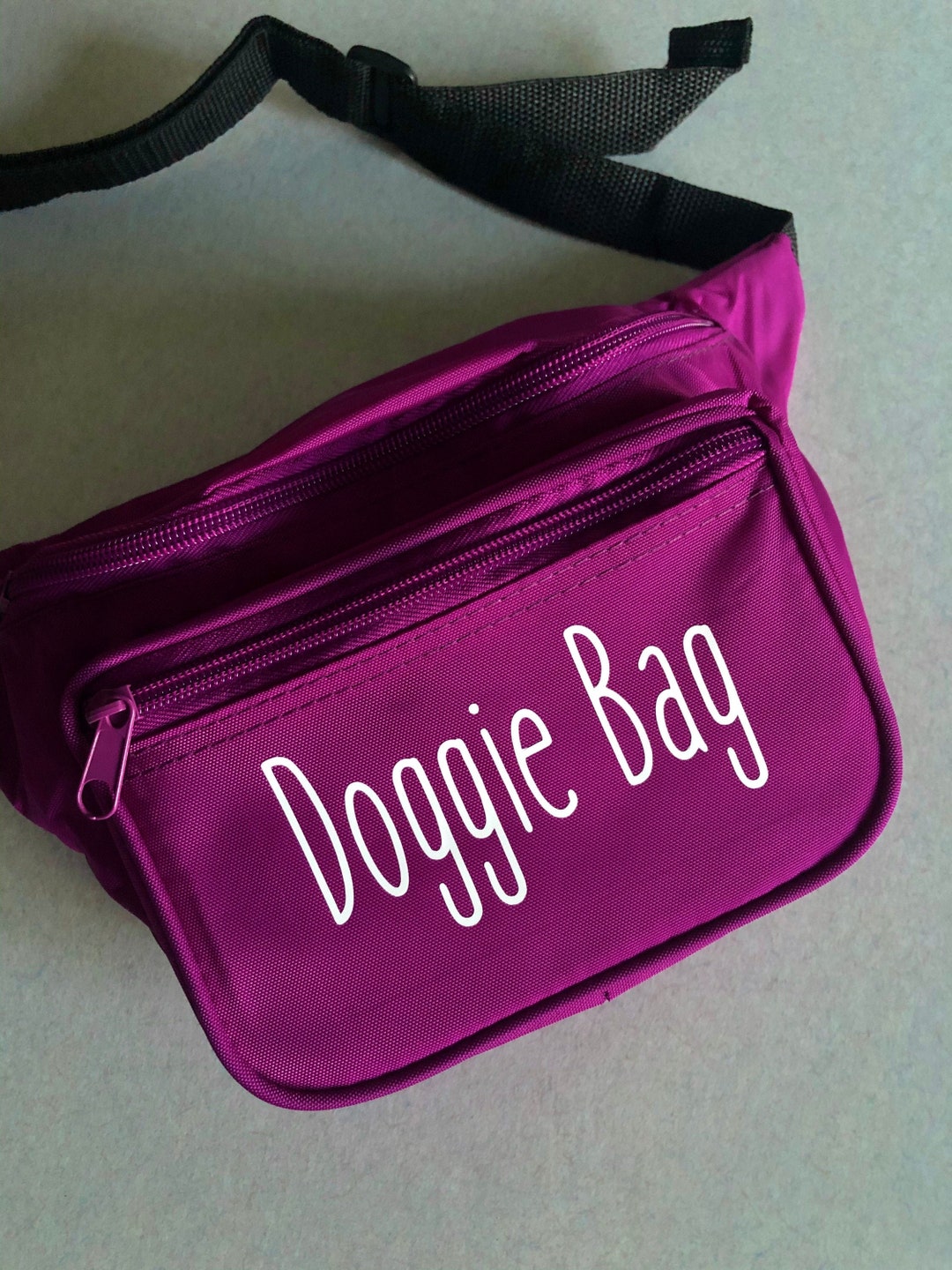 Purple Doggie Bag Walking Bag Design Customizable Fanny Pack Etsy