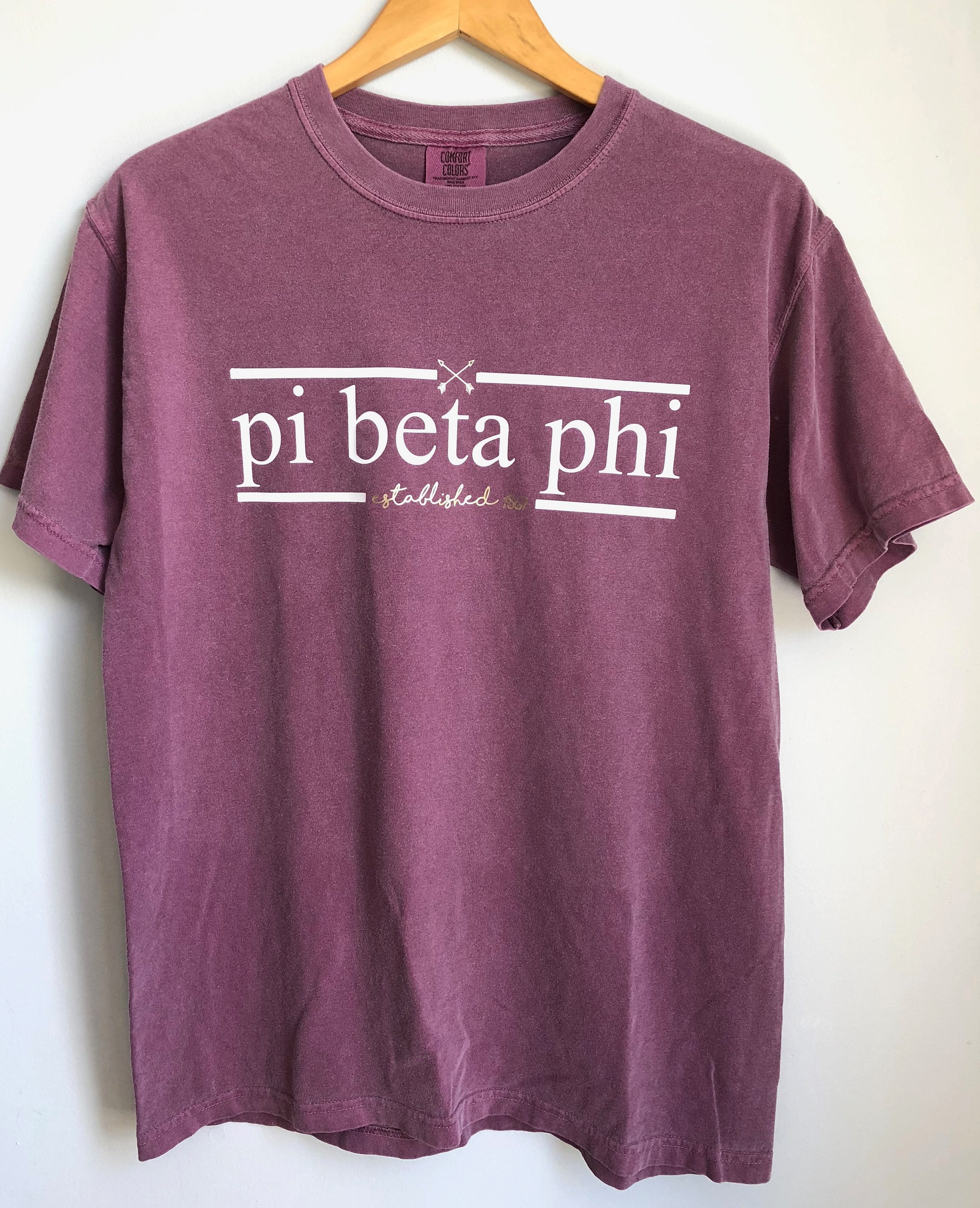 Plum Comfort Color Short Sleeve With 