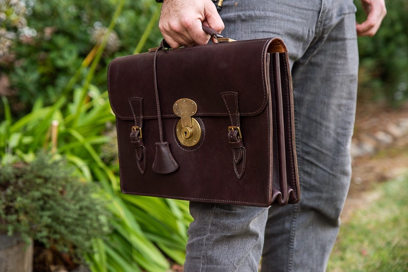 Hidegear Wickett & Craig English Bridle Leather Briefcase Etsy