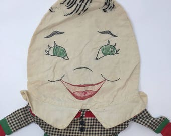 Darling Vintage Humpty Dumpty Pajama/Plastic Bag, Handmade