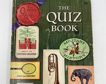 Vintage Golden Book The Quiz Book, 1965