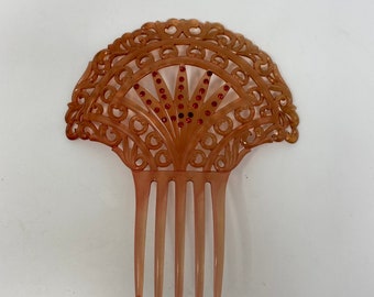 Beautiful Spanish Mantilla Hair Comb in Celluloid Faux  display picture 1