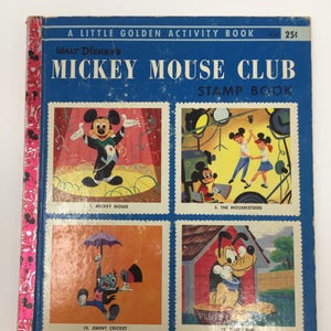 Mickey Mouse Stamp Club, 1956; B edition; Little Golden Book