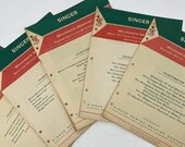 Copy of 5 Vintage 1960 Featherweight Singer Student 39 s Manuals, 139 pages, For 404, 221, 201, 301, and More