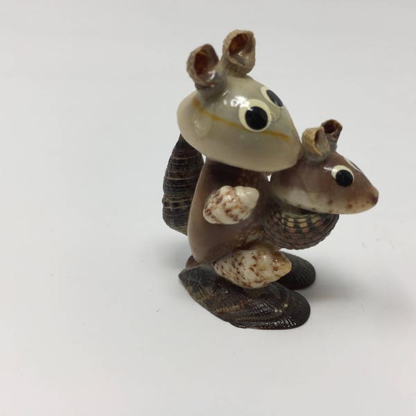 Vintage Kangaroo Made of Shells, Collectable from Japan