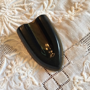 Large Vintage Green Bakelite Trim with Black Bakelite; 2&quot;